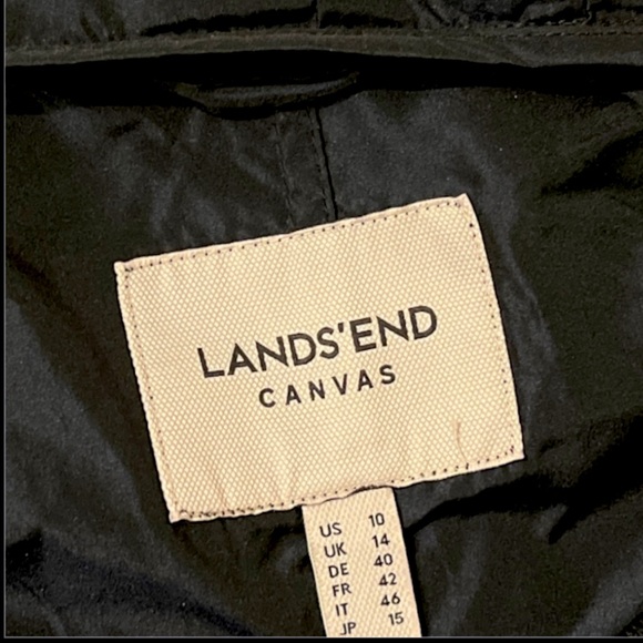 Lands’ End Canvas Collection 3-in-1 Hood. Anorak | Size 10 | Black + Blue | $85 - Picture 4 of 13